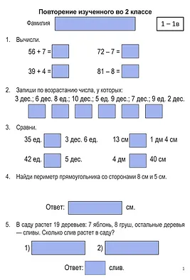 Перфокарты по математике с готовой вырубкой Проверь себя. 3 класс 24 шт.